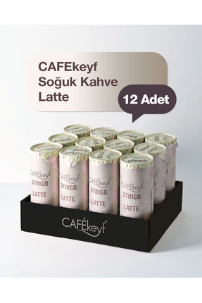 cafekeyf strigo Soğuk Kahve Latte 250ml. x 12 Adet