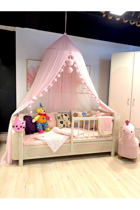 Bila Baby STQUEEN PLUS TÜL CİBİNLİK ŞEKER PEMBE (PİNK) 5 mt mini led ışıklı