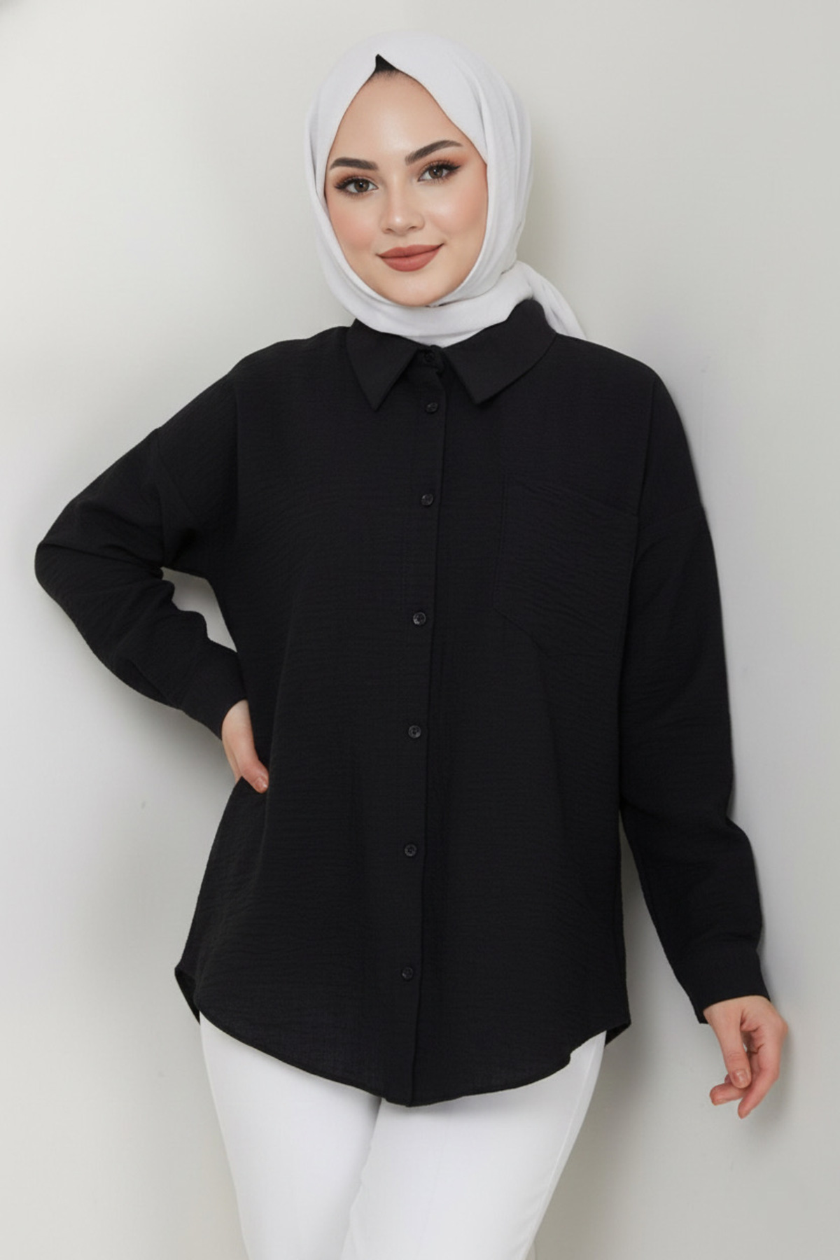 lavrisa  Pera Keten Gömlek - LVRS4458