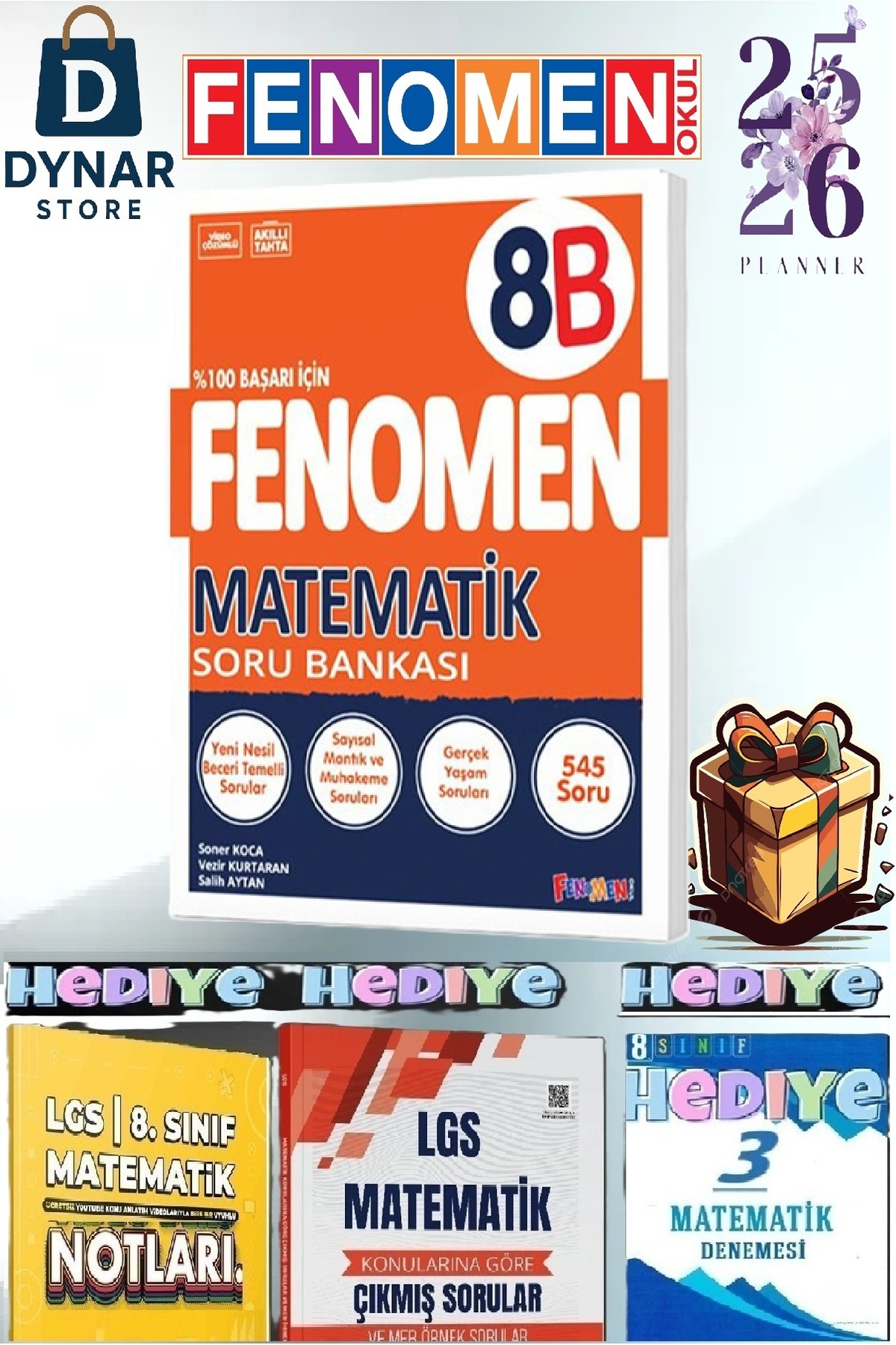 Gama Yayınları 8. Sınıf Lgs Fenomen Matematik Soru Bankası B