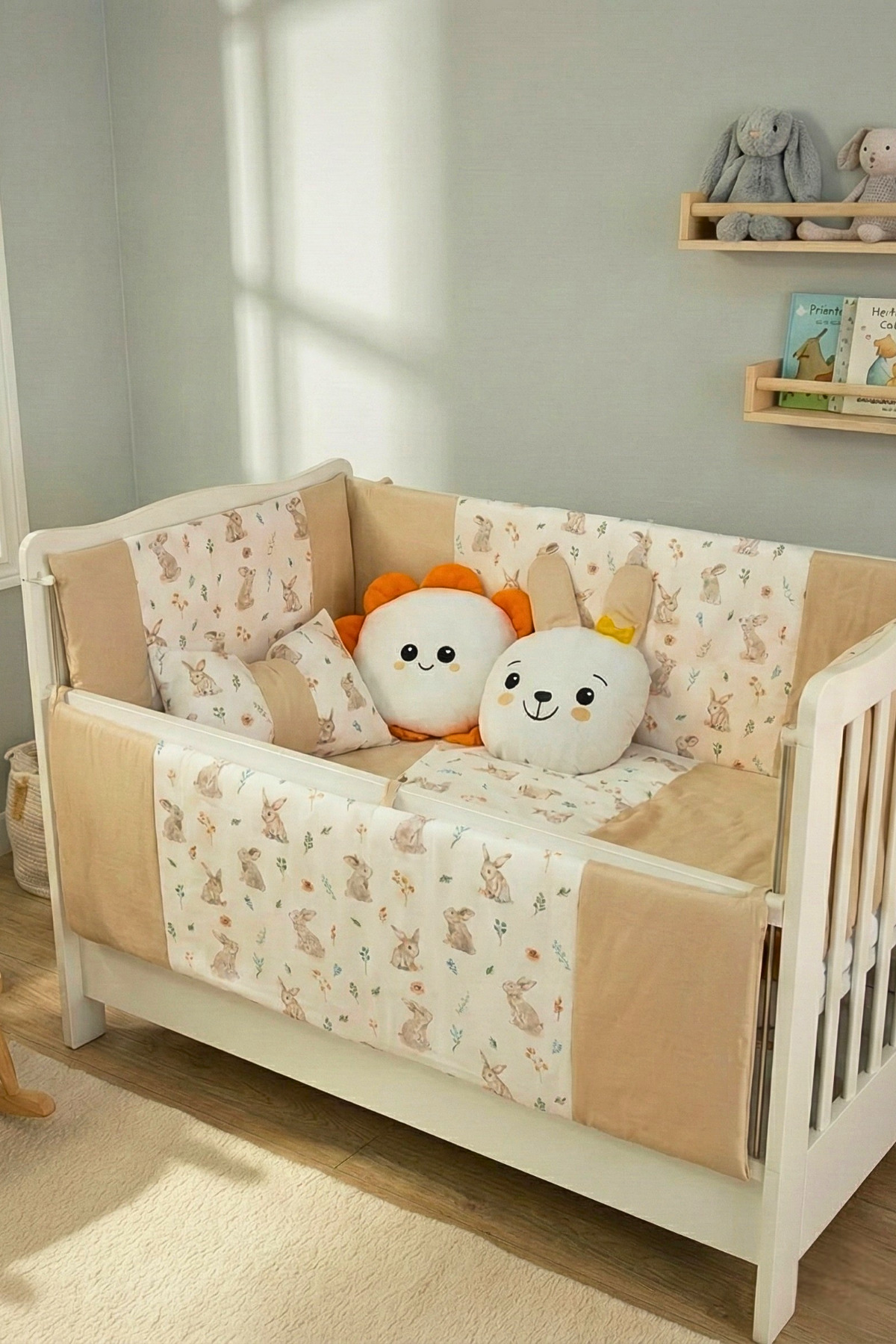 Kista Baby Bebek Uyku Seti Nevresim Takımı 80x130 Bunny Kahverengi fotoğrafı 2 (önizleme)