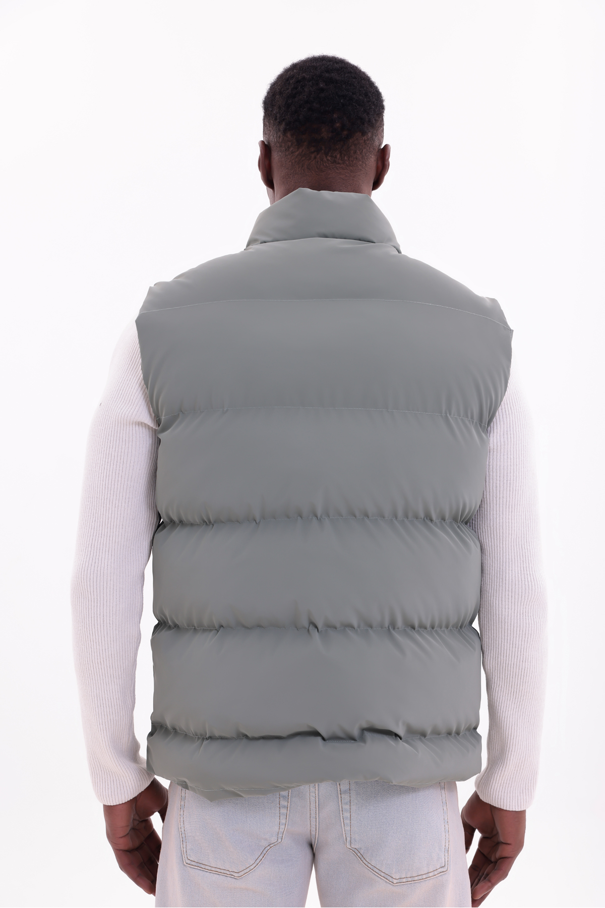 freemen  Erkek Nova Kumaş Şişme Yelek Hafif Dolgulu Fermuarlı Cepli Su İtici Rahat Kalıp - Görsel 8