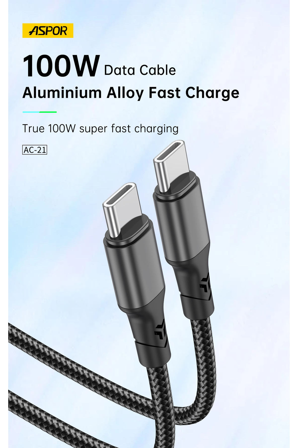 كيبل جوال AC-21 USB-C إلى USB-C – شحن فائق السرعة...