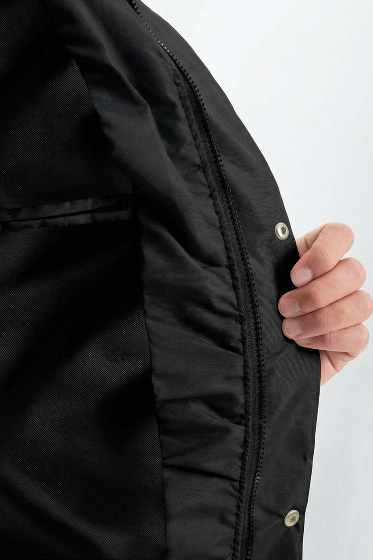 D1fference  Erkek Kışlık Parka Sıcak Tutan Dolgu Kalın İç Astarlı Su İtici Rüzgar Geçirmez Kapüşonlu Parka Mont - Görsel 6