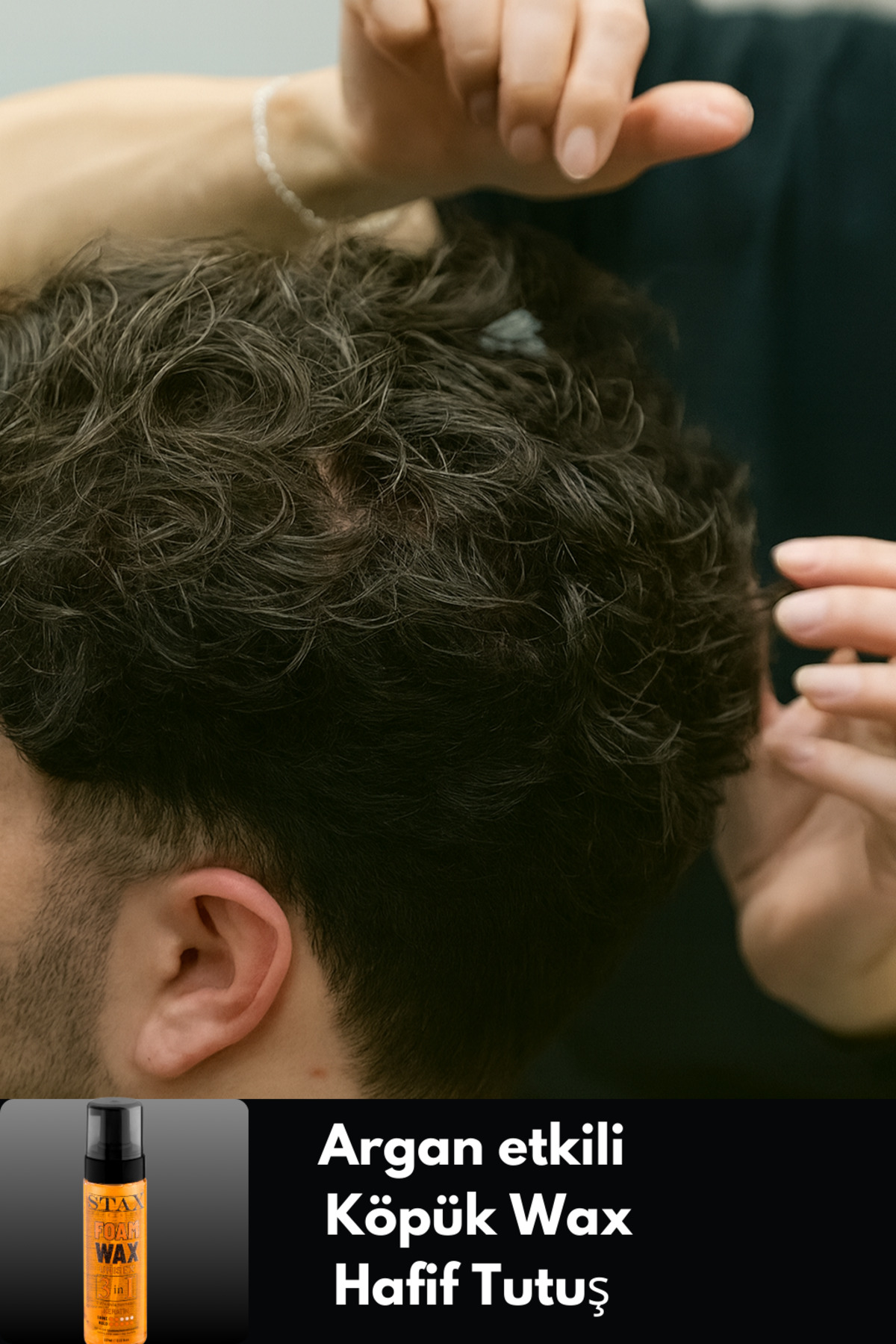 STAX Foam Wax 3in1 Argan Köpük Saç Şekillendirici — TYCPQOSOUN171577380336667 — تصویر 4 از 7