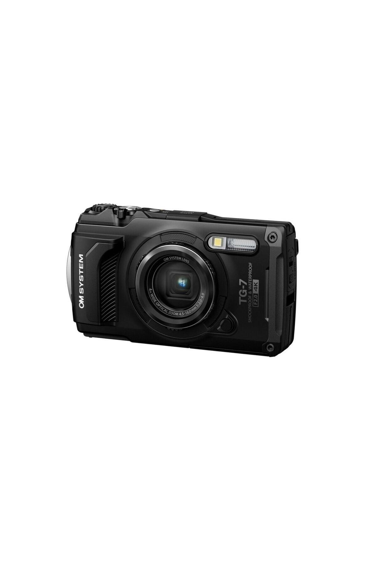 OLYMPUS TG-7 ブラック　4K 対応 Olympus OM System TG-7 Zor Koşullara Dayanıklı Kompakt Fotoğraf