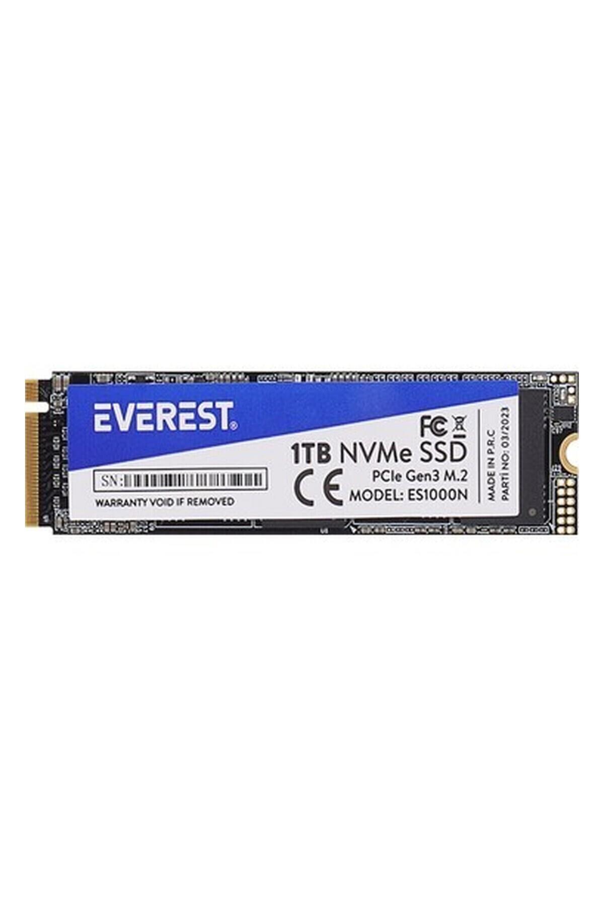 Everest ES1000N 1tb 3D Nand Flash 2500MB/1800MB Pcıe Gen3 Nvme M.2 SSD (Solid State Drive)