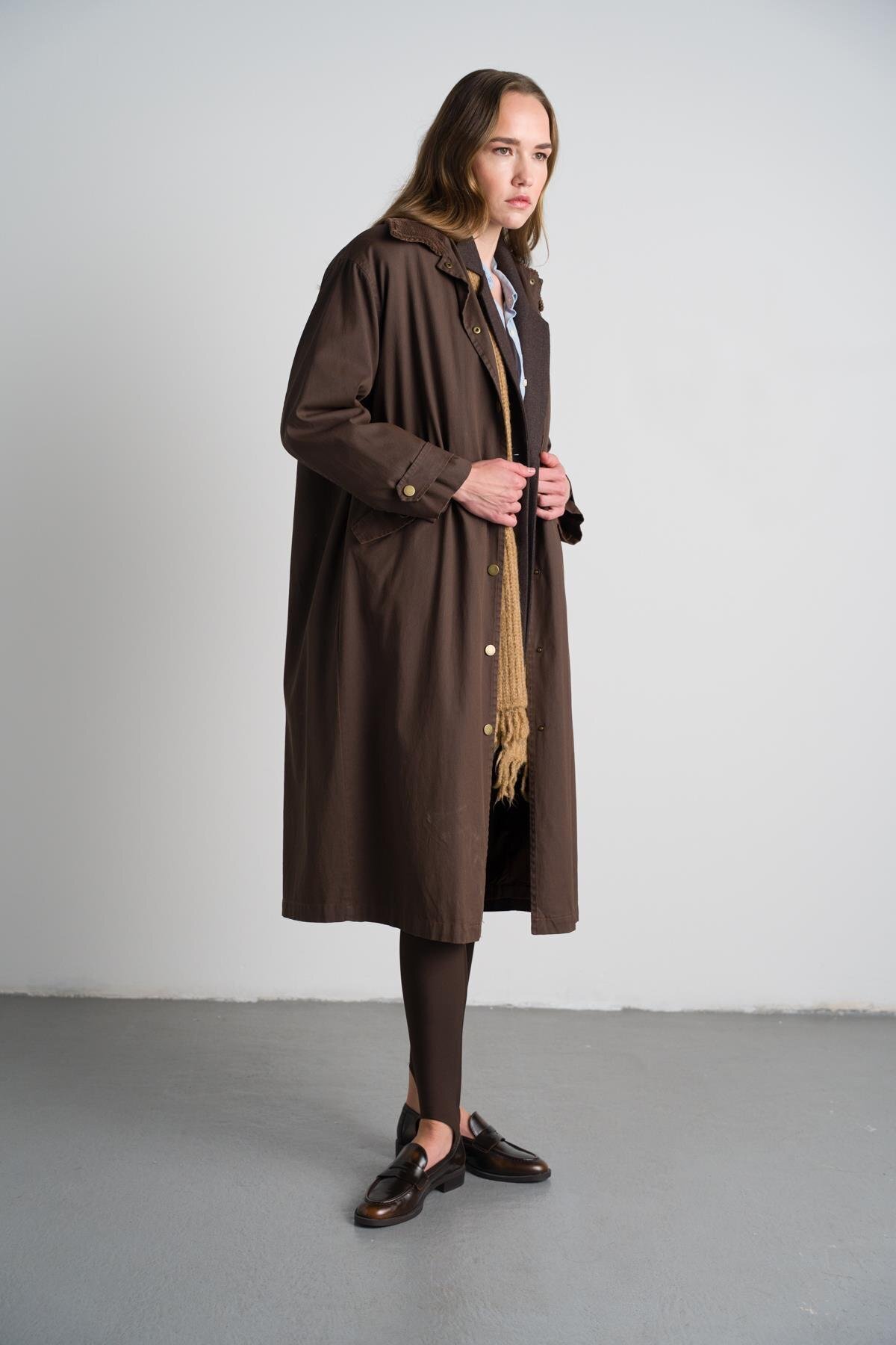 Nauve Prive  Mum Görünümlü Uzun Parka