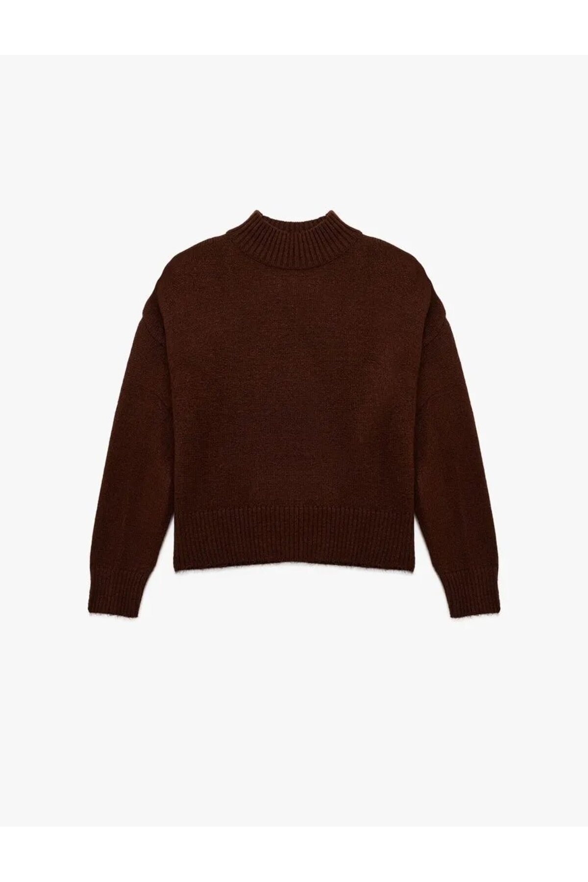 Koton  Dik Yaka Uzun Kollu Basic Triko Kazak - Görsel 3