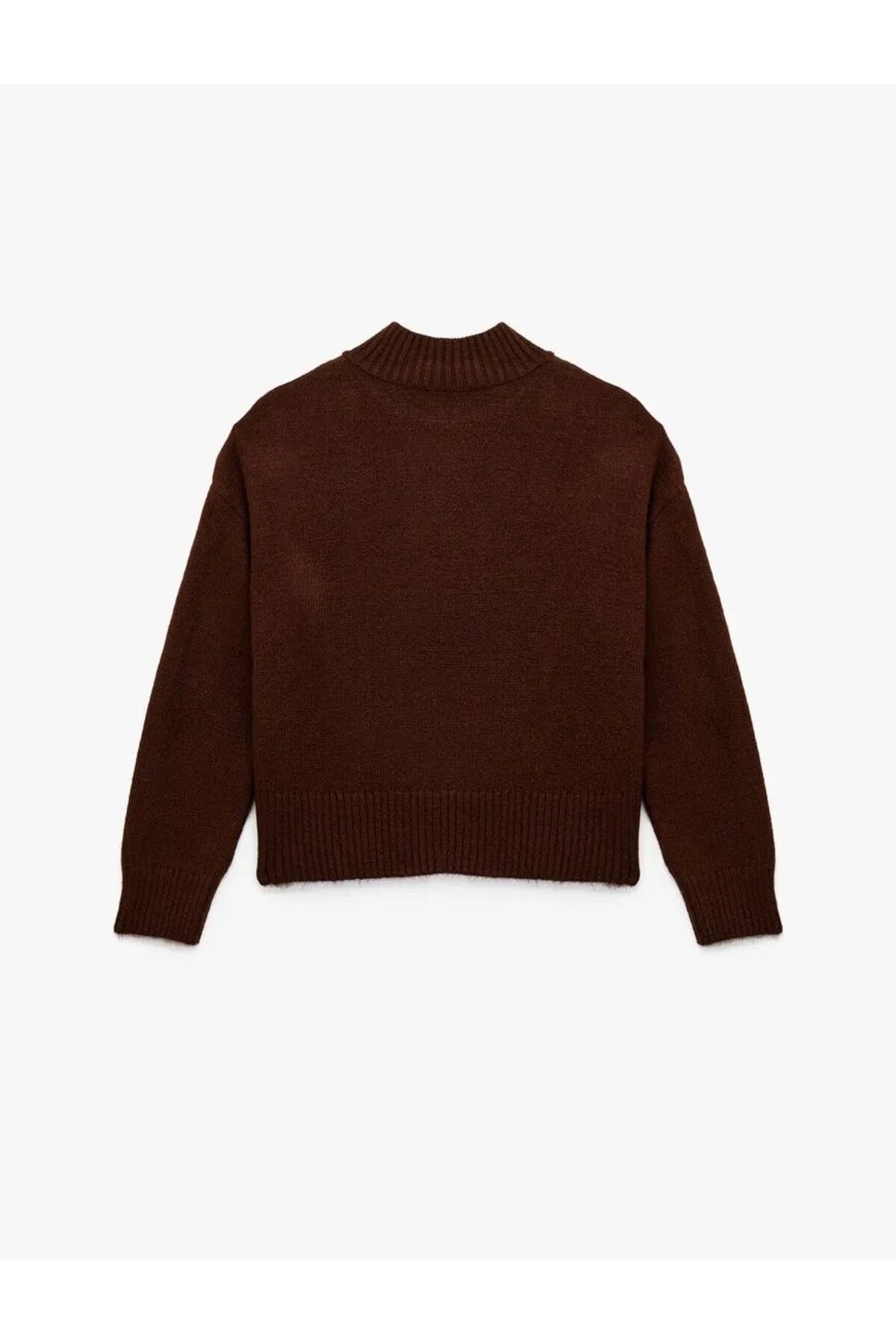 Koton  Dik Yaka Uzun Kollu Basic Triko Kazak - Görsel 4