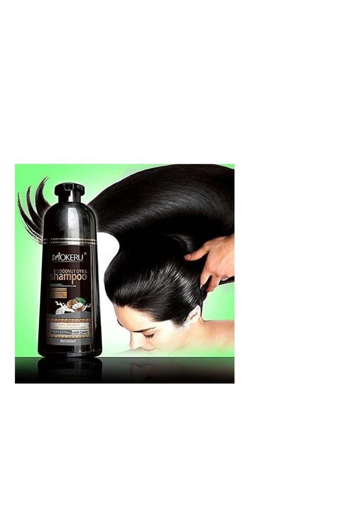 Mokeru Black Hair Color Shampoo (500ml) COCONUT- Trendyol