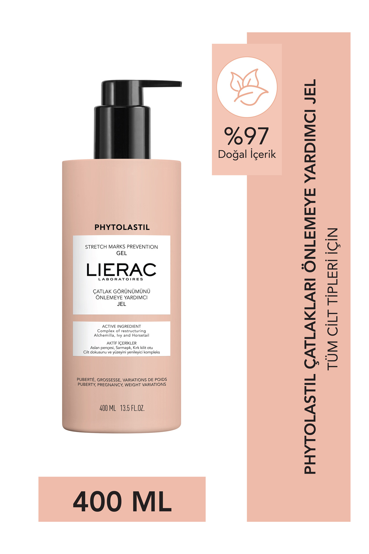 Lierac Phytolastil Çatlak Önleyici Yardımcı Jel 400ml – Hamilelik Ve Kiloya Bağlı Çatlak Bakımı — 3701436917609