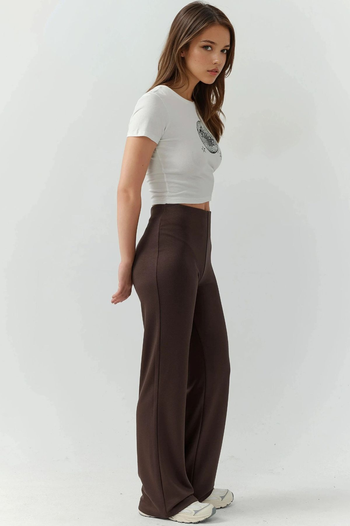 Hiccup  Rahat Kesim Modal Dokulu Düz Paça Eşofman Altı - Görsel 5