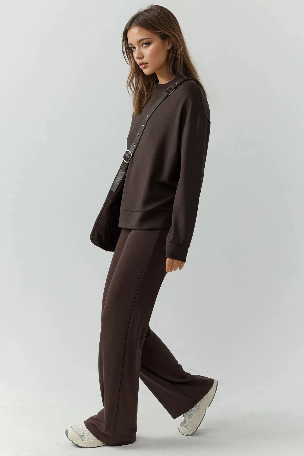 Hiccup  Rahat Kesim Modal Dokulu Düz Paça Eşofman Altı - Görsel 3