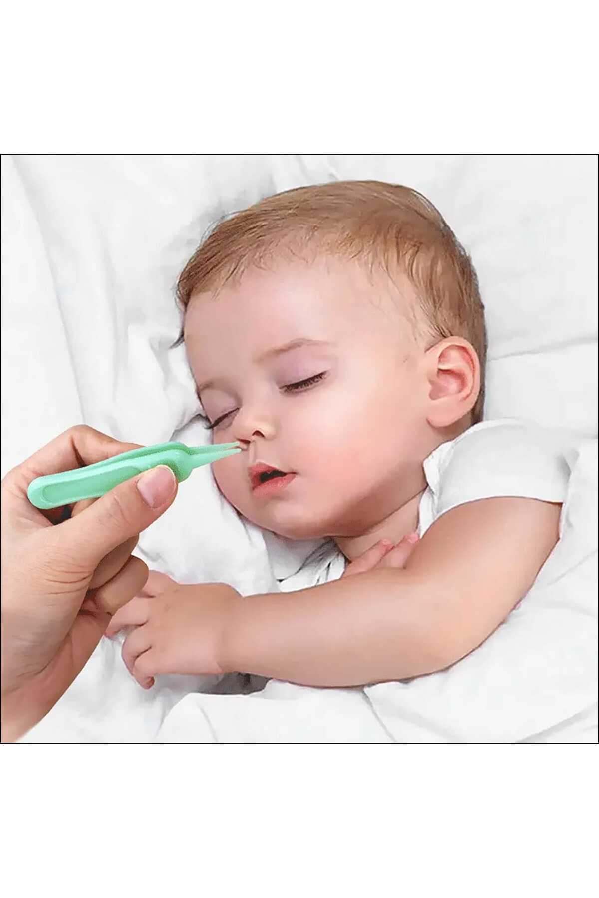 lawrenceshop 2 Adet Bebek Burun Kulak Göbek Temizleme Cımbızı Plastik İnce Uçlu Hassas Cımbız