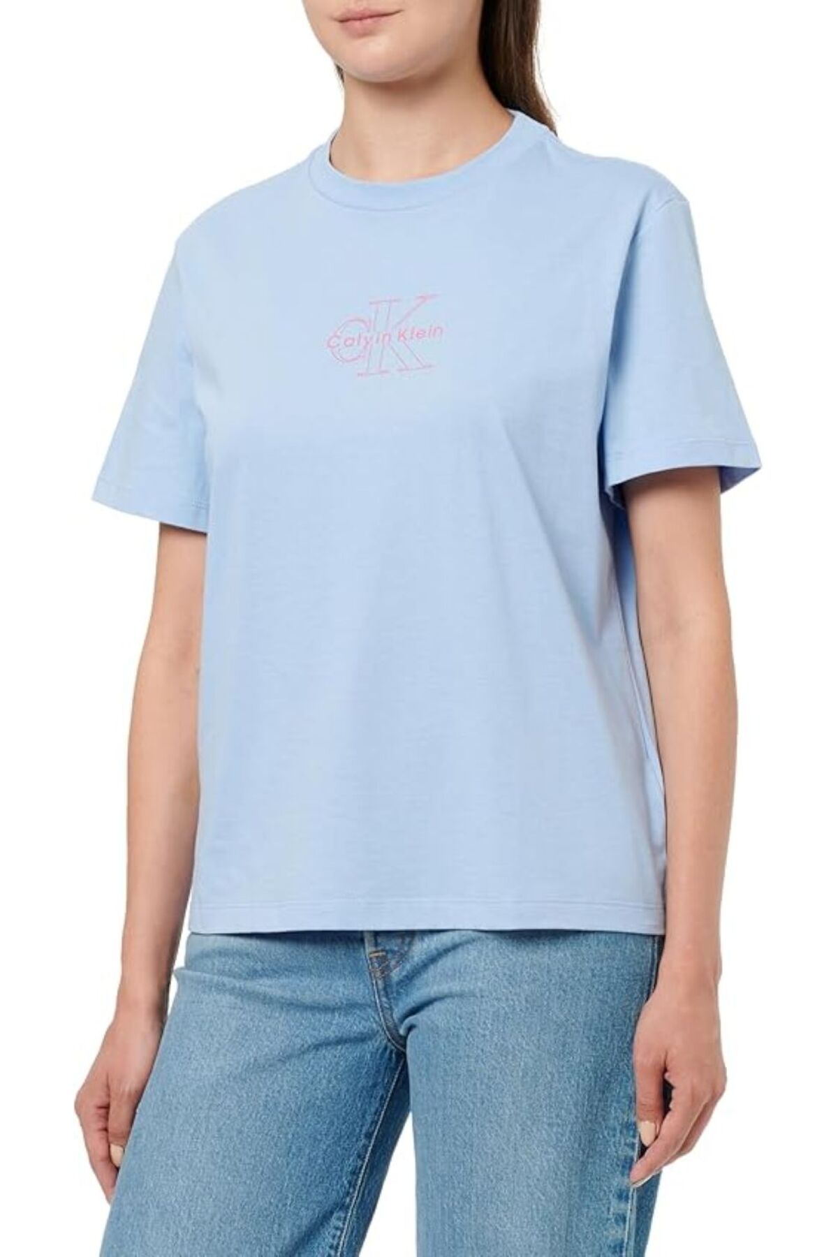 Calvin Klein SS CLASSIC FIT TEE blue Women's T-Shirt