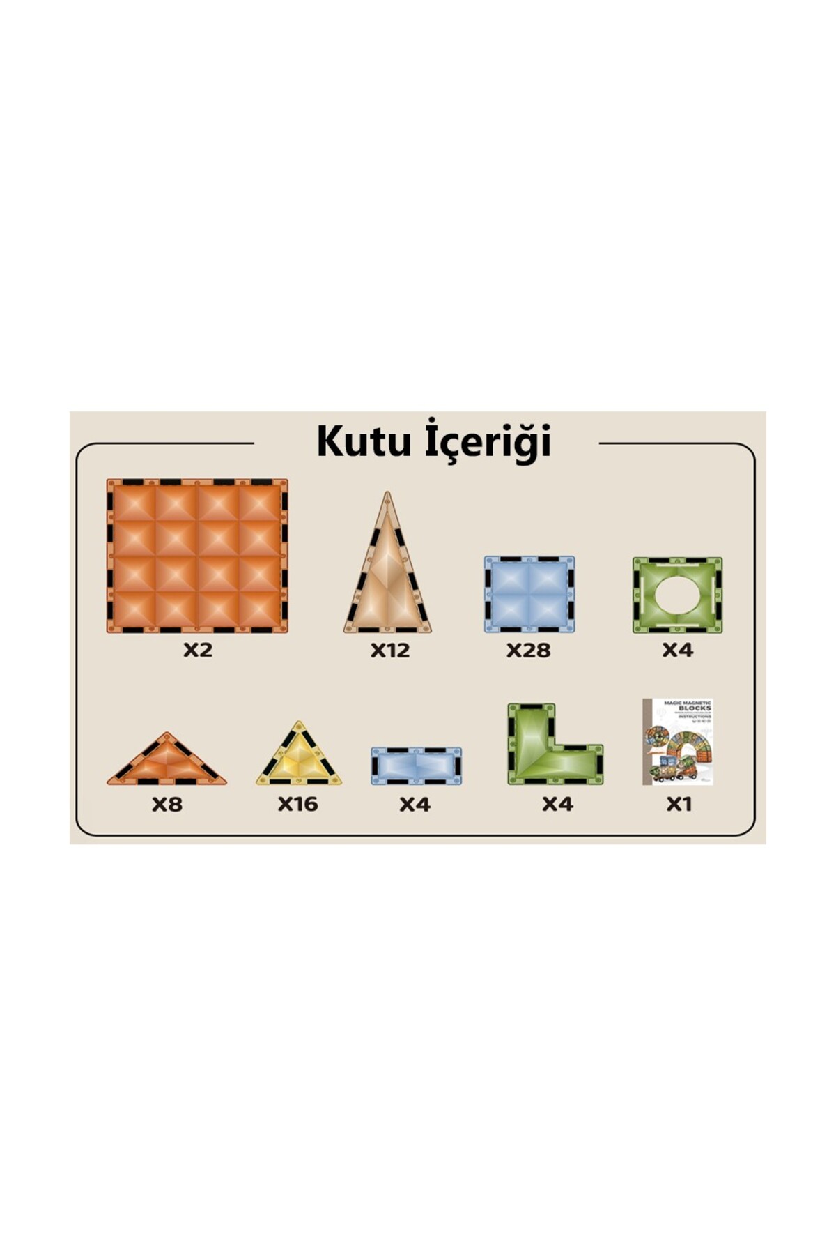 بازی مغناطیسی، ست بلوکهای مغناطیسی، اسباببازی استم، ۷۸ تکه، بلوکهای جادویی الماس مغناطیسی