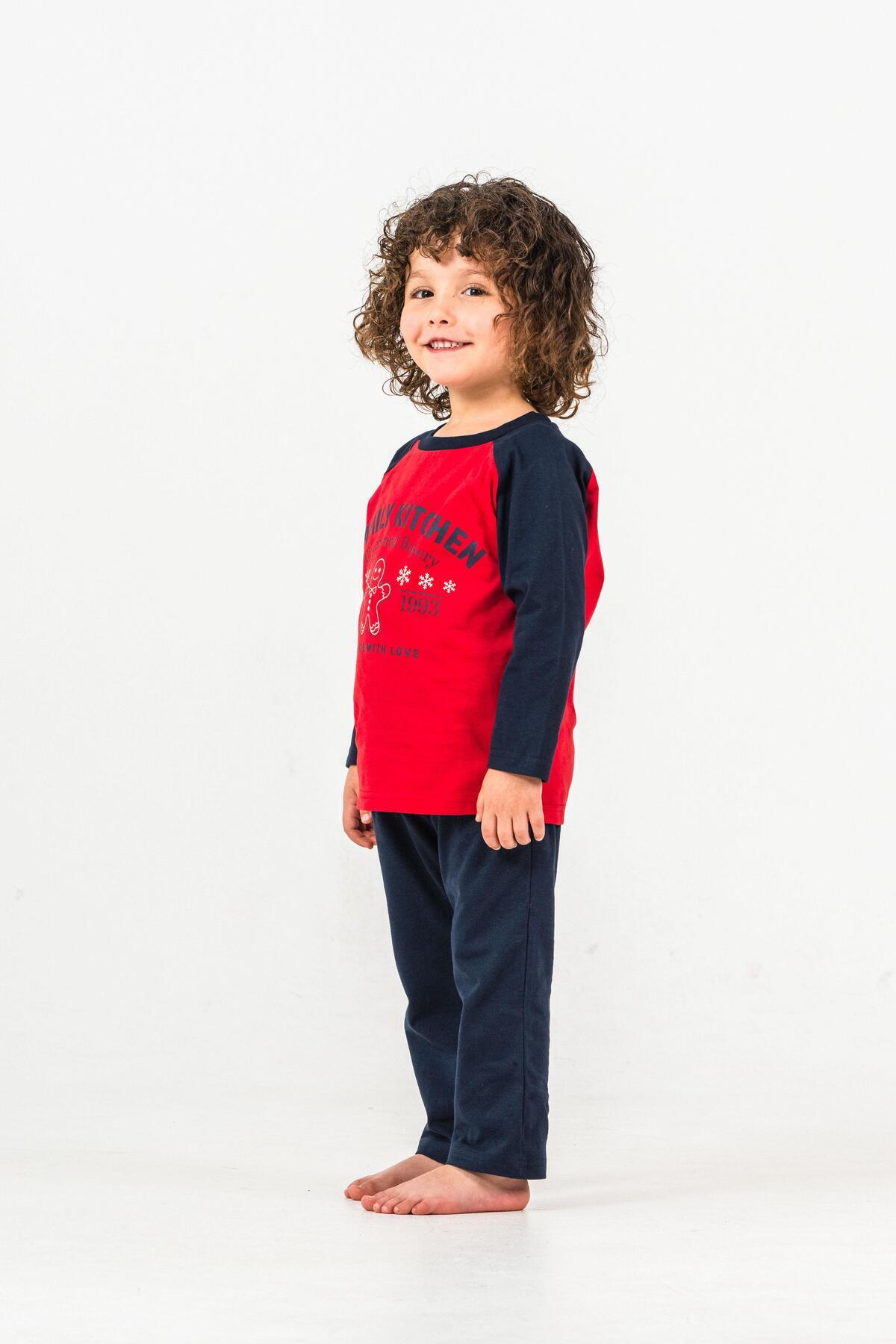 Mışıl Kids Family Kitchen Baskılı Erkek Çocuk Pijama Takım fotoğrafı 2 (önizleme)