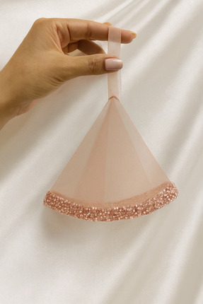 Leyli Kına Şerit Nakışlı PUDRA Boncuklu Gelin Halay Mendili BRİDE NEDİME KINE...