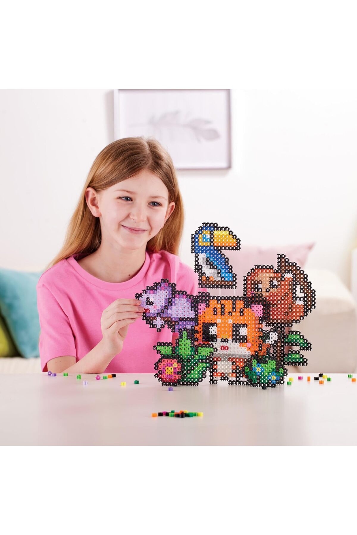 مجموعه تم مهمانی جنگل سیمبریکس - هنر پیکسلی دوبعدی و سه‌بعدی، بیش از ۱۵۰۰ بریکس، مناسب برای سنین ۵ سال به بالا