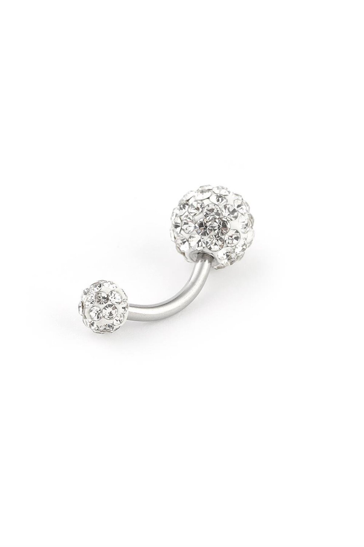 Kavisli Kristal Piercing