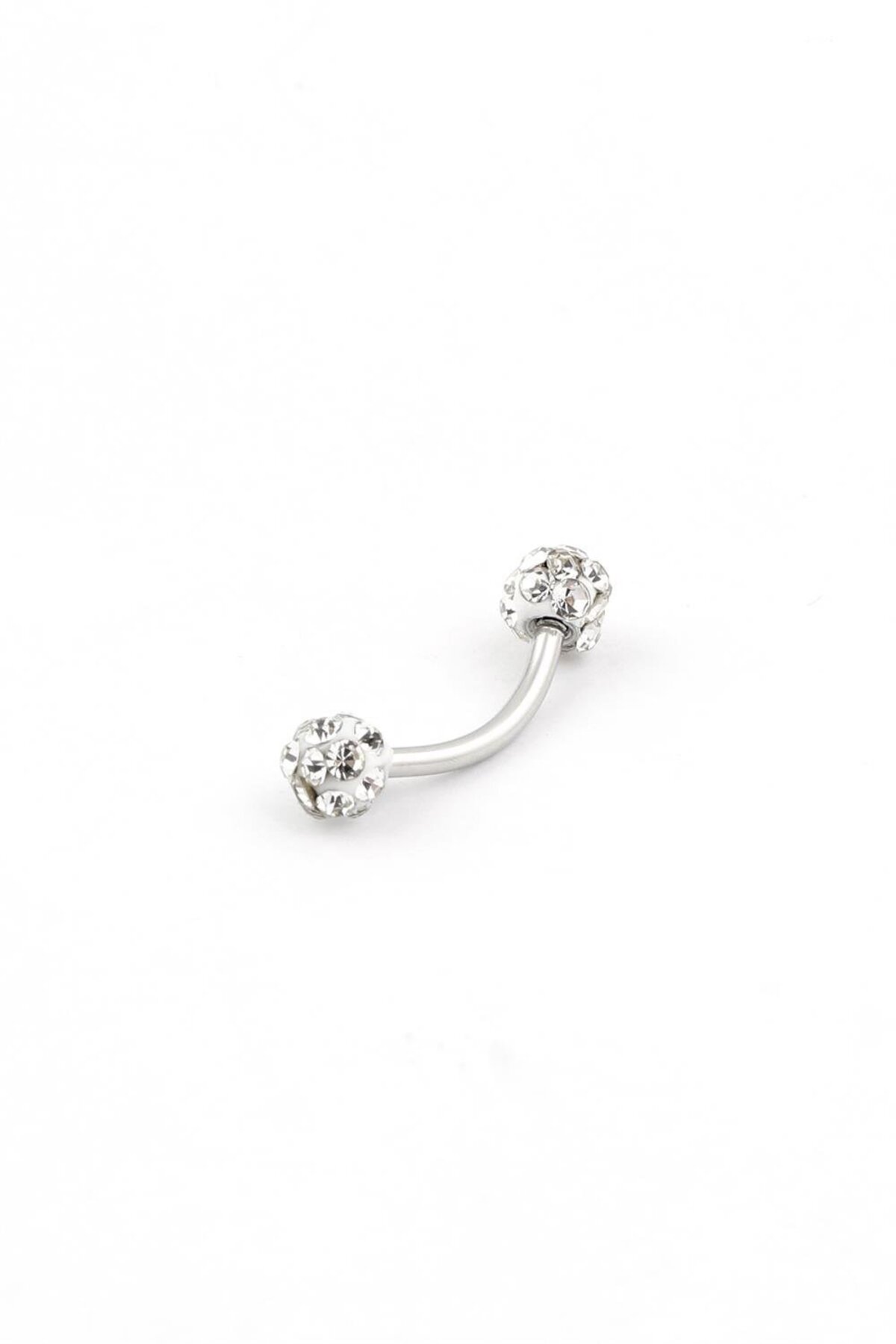 Kavisli Kristal Piercing