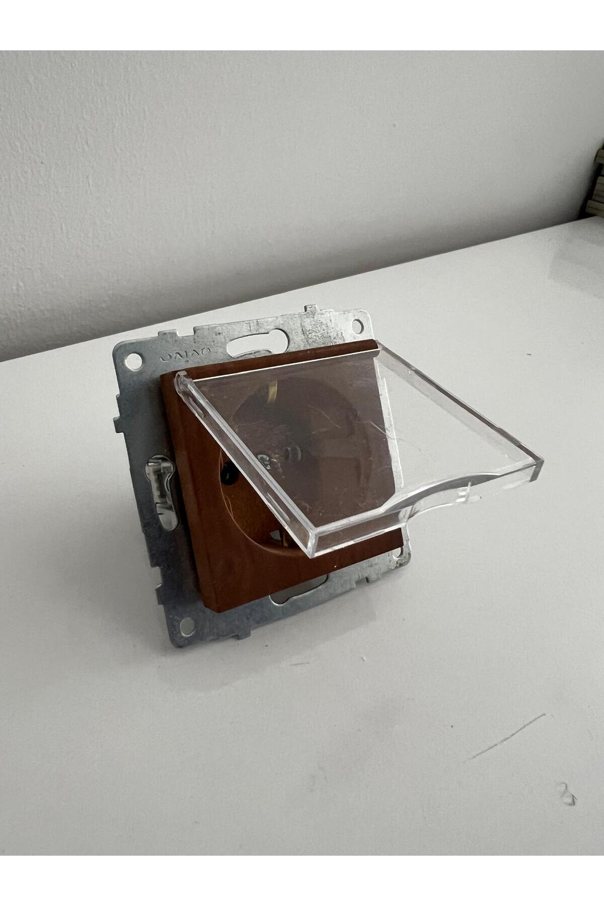 GenelTedarik OVİVO ÇOÇUK KORUMALI PRİZ AHŞAP RENKTE fotoğrafı 2 (önizleme)