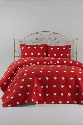 Çeyiz Merkezi Pinterest Kalpli Yatak Örtüsü – Çift Kişilik