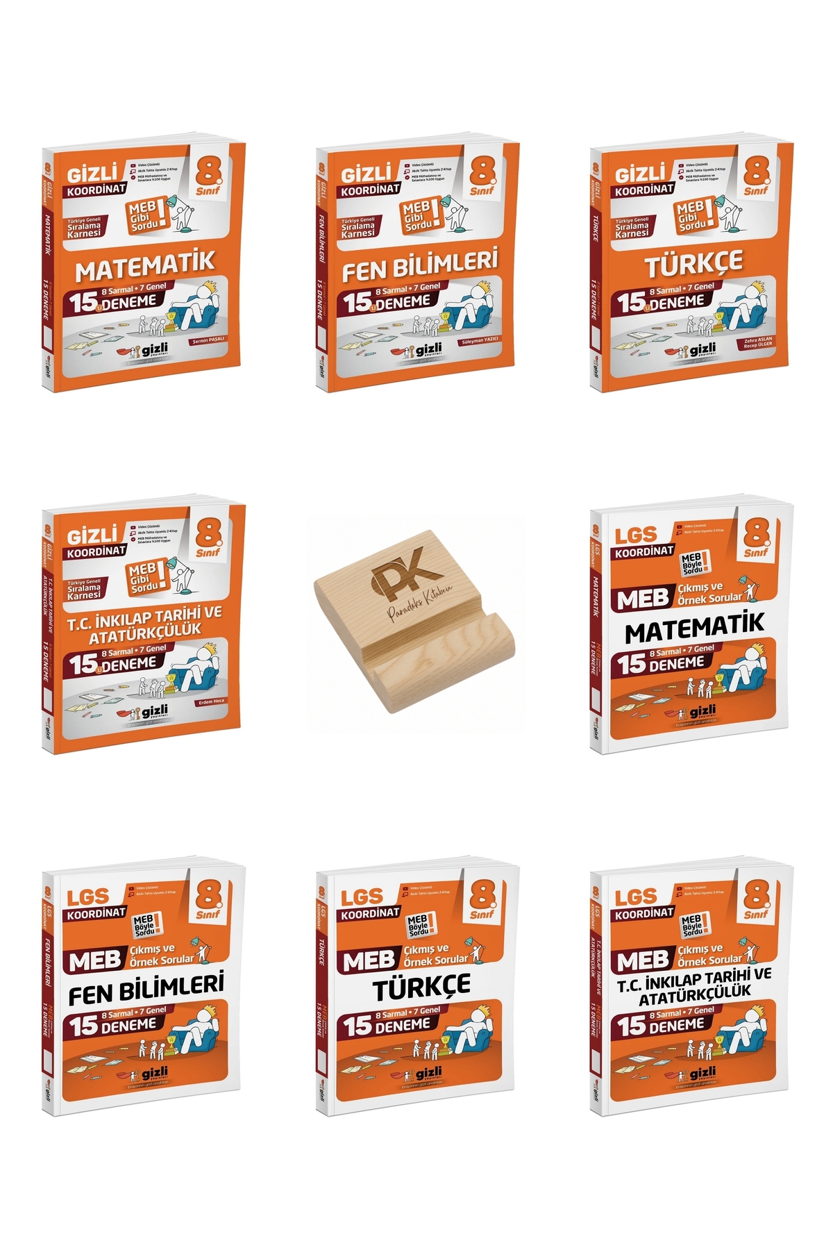 Gizli Yayınları Gizli LGS 8. Sınıf Koordinat MEB Tarzı Deneme ve