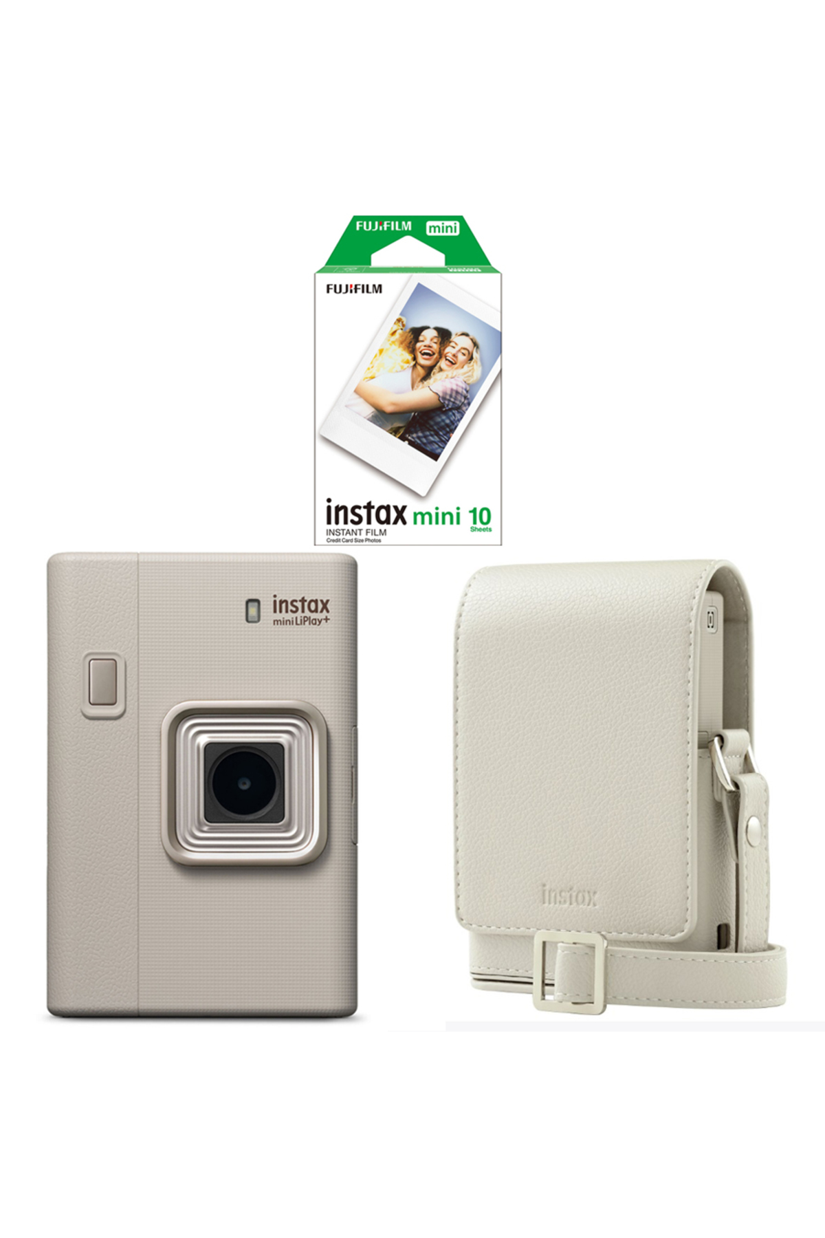 Instax Mini Liplay Plus Hybrid Fotoğraf Makinesi +10'lu film+Çanta