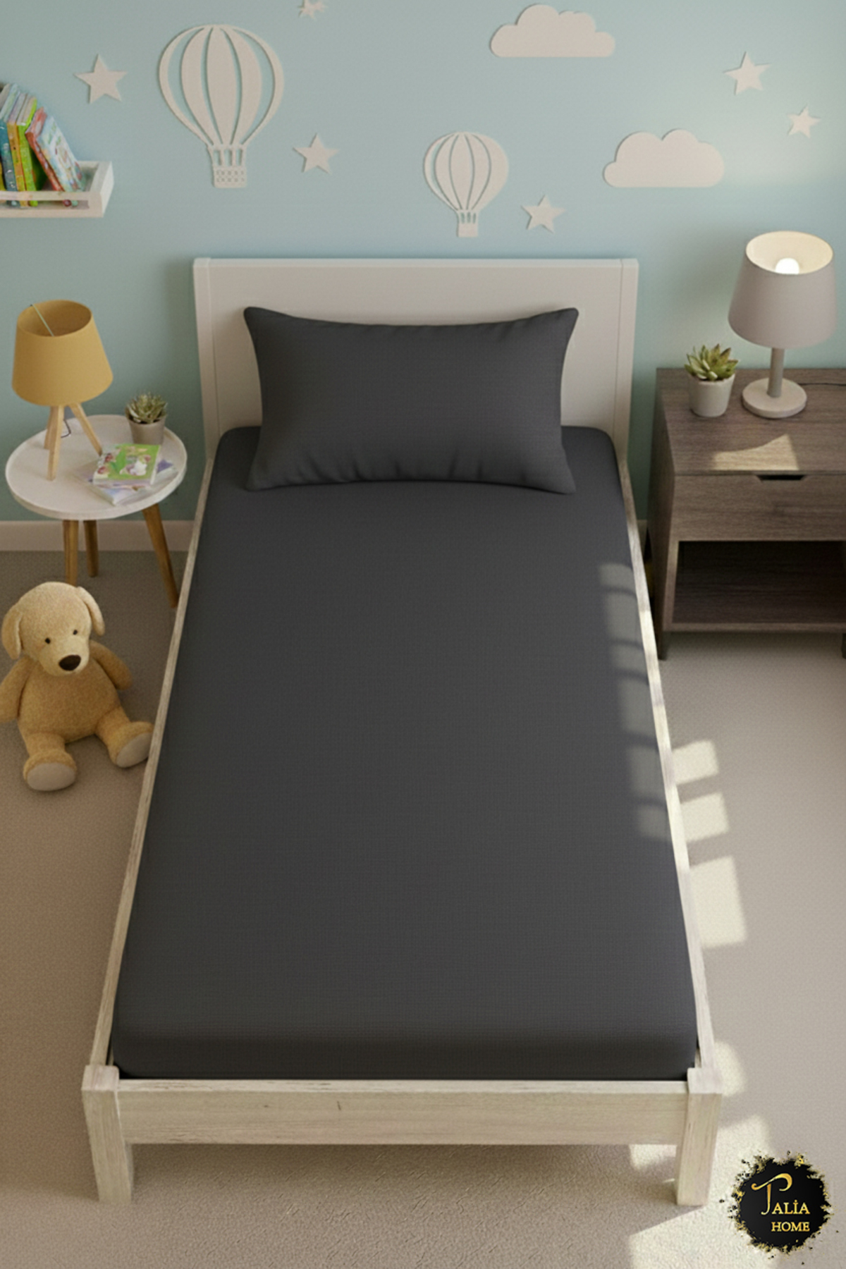 Single 100% COTTON Fitted Bed Sheet 100x200cmTLAC-003