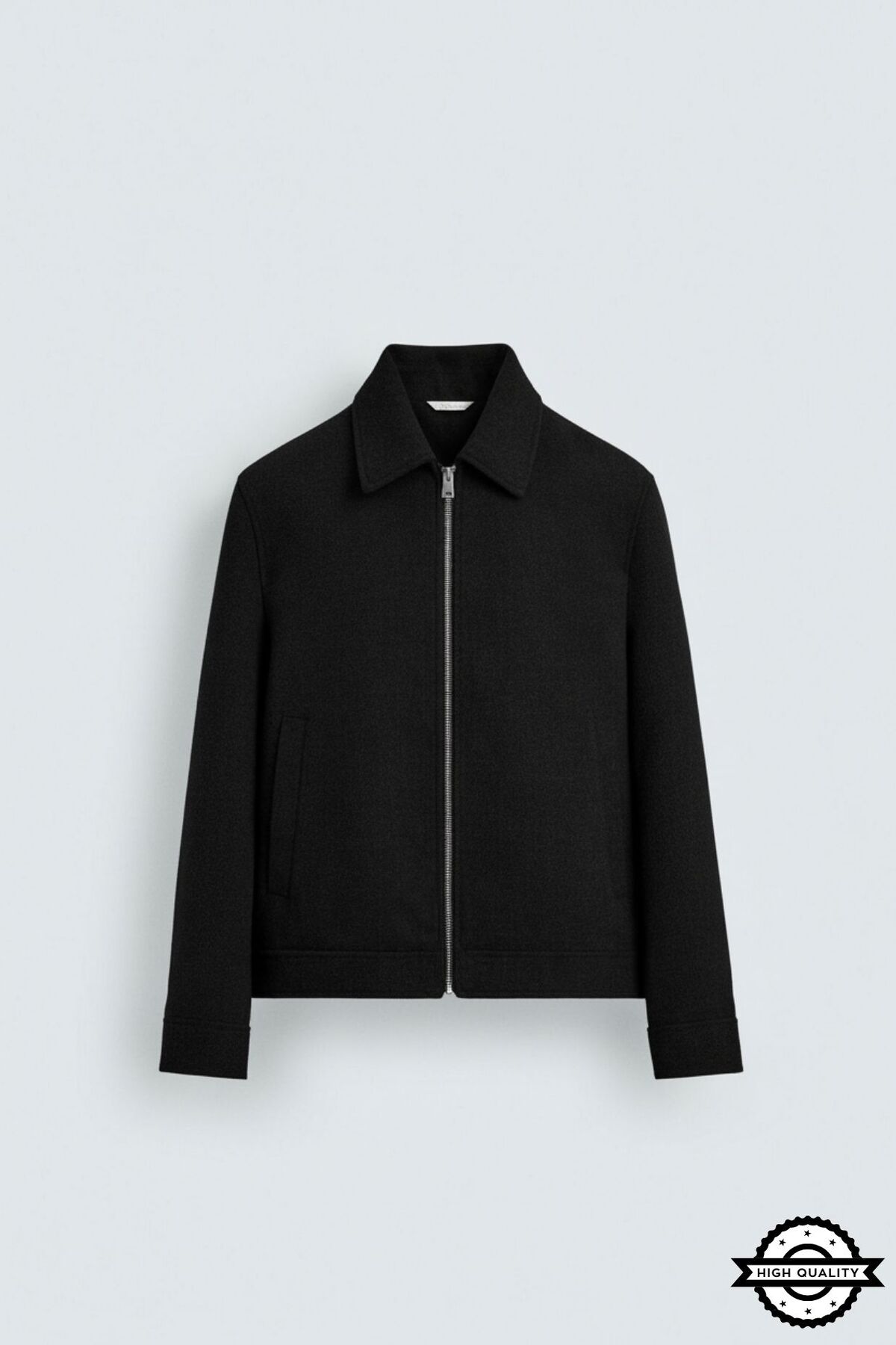 KOCCİ BUTİK  ZRA Model Kaşe Relaxed Fit Erkek Kısa Kaban Ceket Mont - Görsel 3