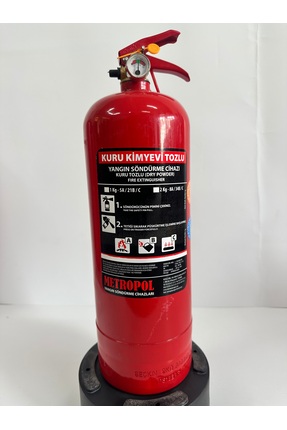 METROPOL YANGIN TEKNE SERTİFİKALI 2 KG ABC TOZLU YANGIN SÖNDÜRME TÜPÜ 4YIL GA...