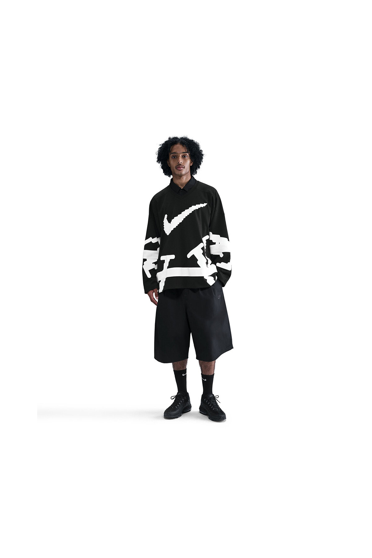 Nike M Nk Club Hockey Jsy Neo Vrsty Erkek Günlük Uzun Kollu Tişört