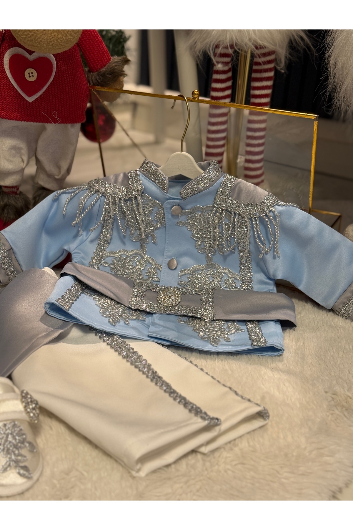 By Serpil Şener Bebek Mevlüt kıyafeti- Prens takım-Doğum günü kıyafeti fotoğrafı 3 (önizleme)