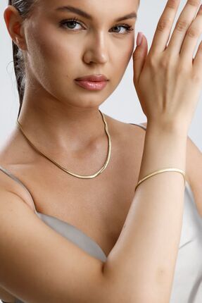 ZÜMRÜT SARRAF 14 Ayar Altın Balık Sırtı Zincir Kolye 2 mm