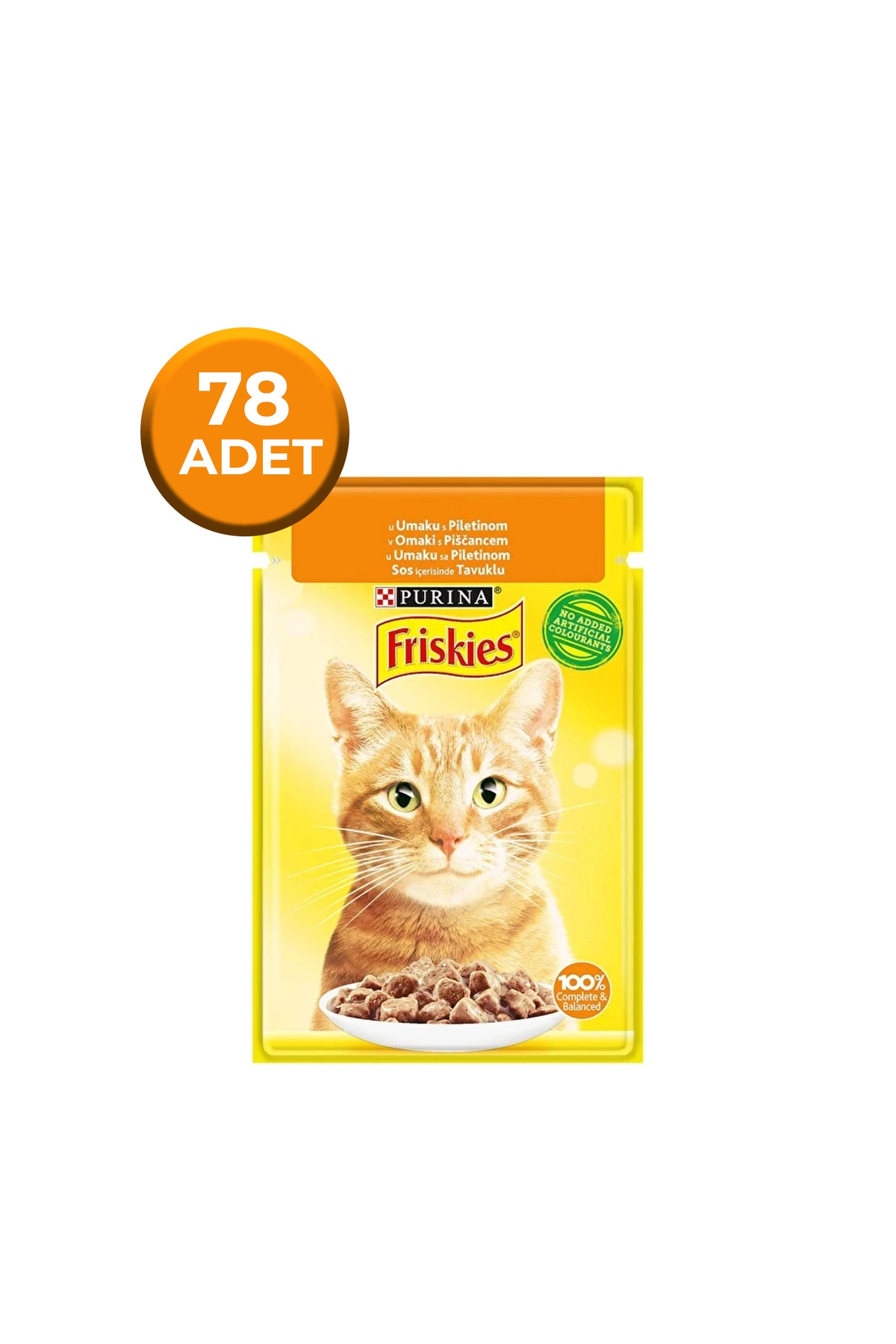 Friskies Tavuklu Yaş Kedi Maması 85 Gr x 78 Adet