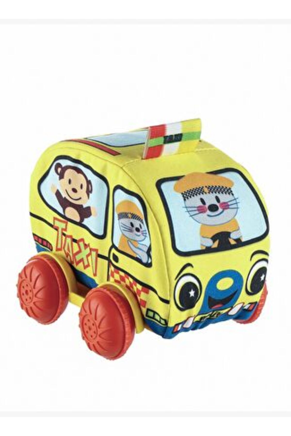 Molie Peluş Sarı Taksi Bebek Oyuncağı Araba fotoğrafı 2 (önizleme)