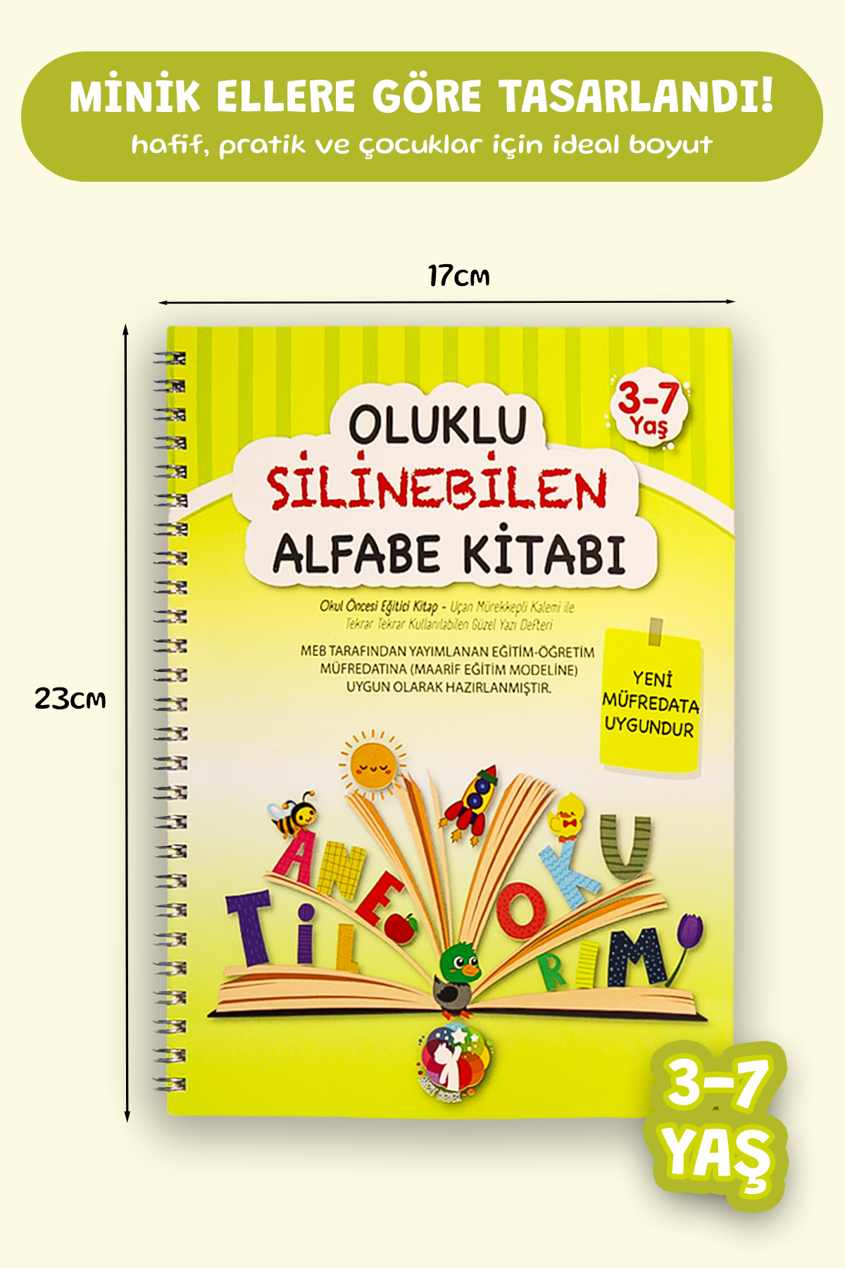 MERT BEBEK Oluklu Silinebilen Alfabe Yazı Kitabı – Sihirli Kalemli Kabartmalı Yaz-Sil Okul Öncesi (3–6 Yaş) fotoğrafı 2 (önizleme)