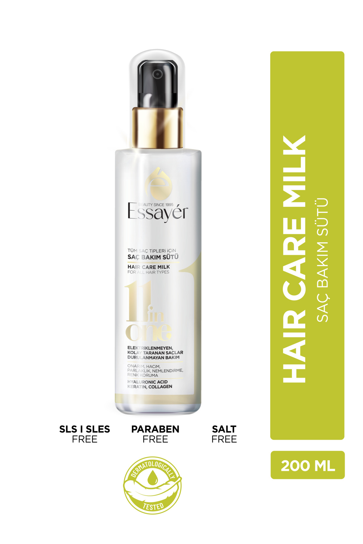 Keratin & Kolajen Saç Bakım Sütü Spreyi Kolay Tarama Spreyi 200 ml — ESB001