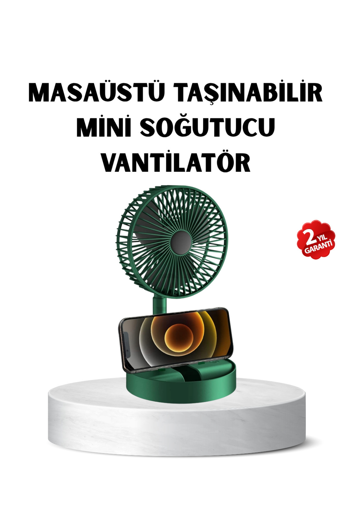 noip Taşınabilir Katlanabilir Mini Fan 3 Kademeli Şarj Edilebilir