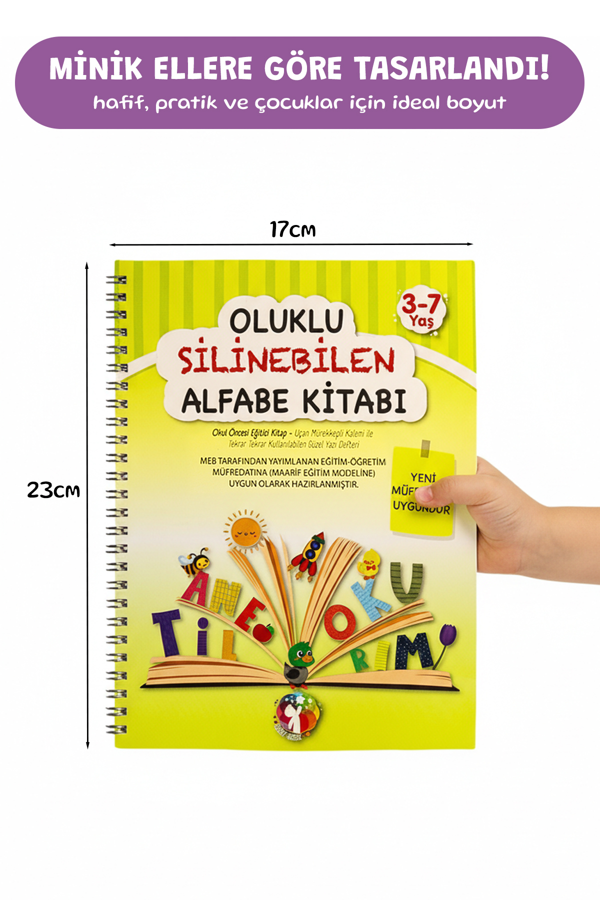 MERT BEBEK Oluklu Silinebilen Yazı Kitabı Seti – Alfabe + Sayılar Sihirli Kalemli Kabartmalı Yaz-Sil (3–6 Yaş) fotoğrafı 4 (önizleme)