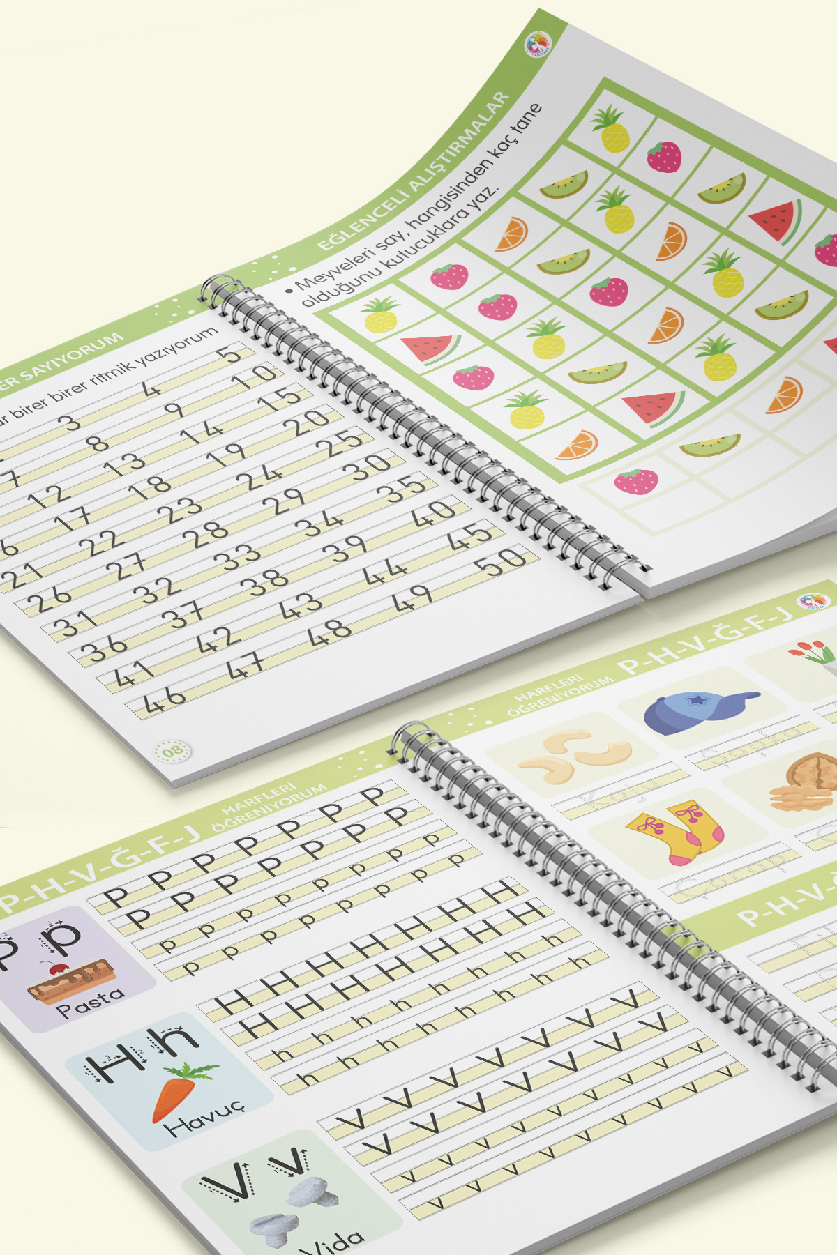 MERT BEBEK Oluklu Silinebilen Yazı Kitabı Seti – Alfabe + Sayılar Sihirli Kalemli Kabartmalı Yaz-Sil (3–6 Yaş) fotoğrafı 6 (önizleme)