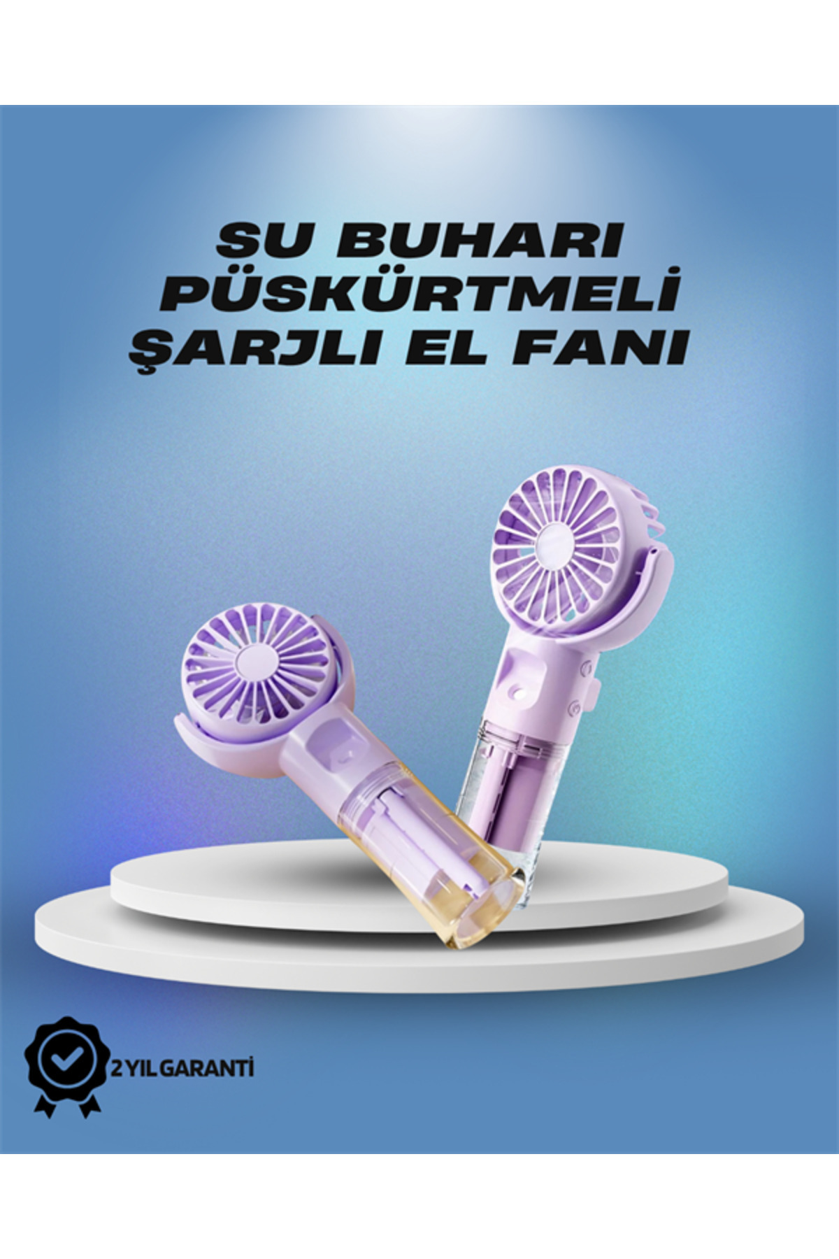 noip Su Sisi Püskürtmeli Taşınabilir El Fanı – Çocuk ve Öğrencilere Uygun, Kamp ve Seyahat İç