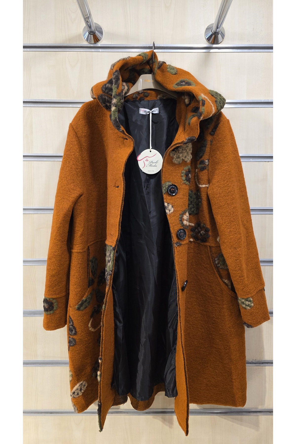 Park Moda Keçe Kaban Çiçek Kabartmalı fotoğrafı 5 (önizleme)