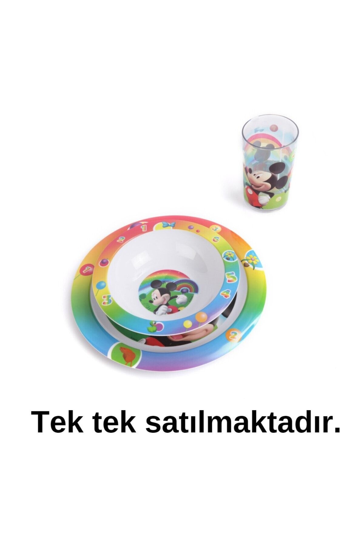 kbobaby Trudeau Disney Mickey Renkler Çocuk Yemek Tabağı fotoğrafı 5 (önizleme)