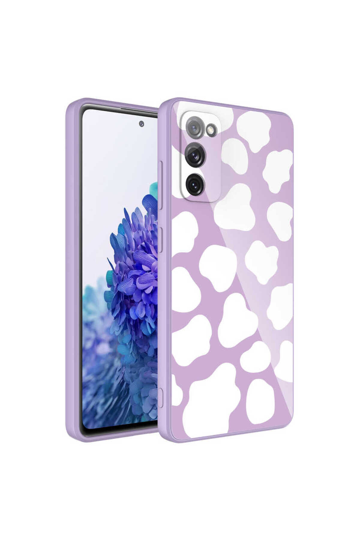 Galaxy S20 FE Uyumlu Kamera Korumalı Desenli Sert Silikon ASMA Epoksi Kılıf-NO6