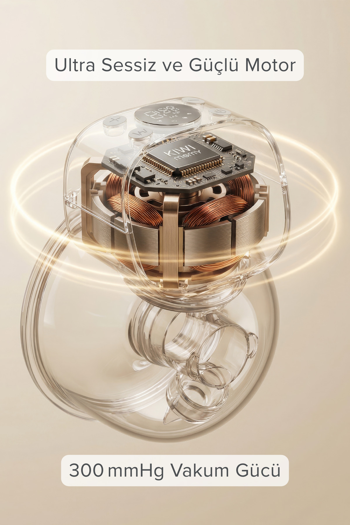 Kiwi Momy S12 Ultra Kablosuz Giyilebilir Elektrikli Göğüs Pompası – 4 Mod & 12 Kademe, Sessiz, 180 ml fotoğrafı 7 (önizleme)