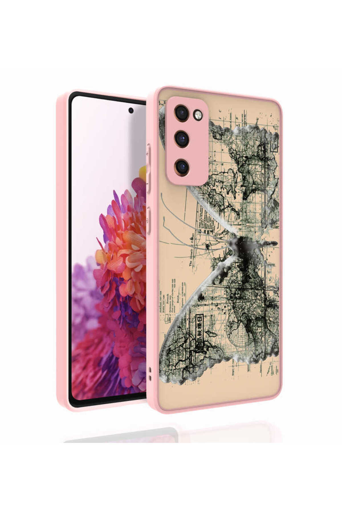 Galaxy S20 FE Uyumlu Desenli Kamera Korumalı Parlak ASMA Nora Kılıf-NO4