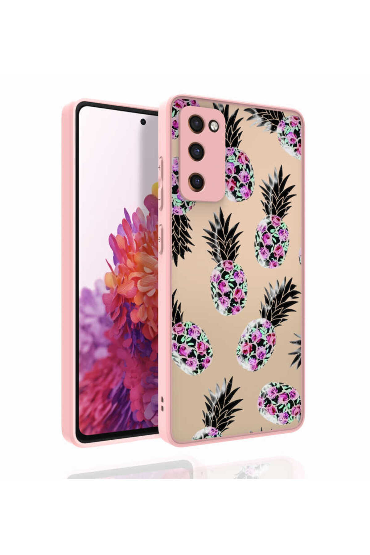 Galaxy S20 FE Uyumlu Desenli Kamera Korumalı Parlak ASMA Nora Kılıf-NO1
